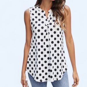 Newchoice Women's Tank Tops V- Neck Sleeveless Summer Shirts Loose Casual Tops